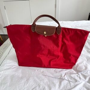 Longchamp Le Pliage Original Large Travel Bag - Red